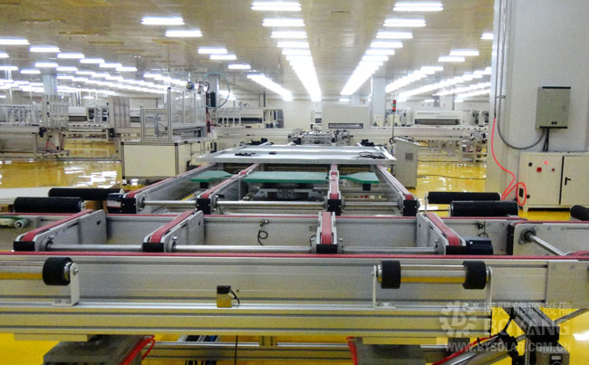 太陽(yáng)能生產(chǎn)線(xiàn)-自動(dòng)轉(zhuǎn)向輸送機(jī)