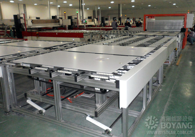 光伏組件生產(chǎn)線-混進(jìn)定位流水線