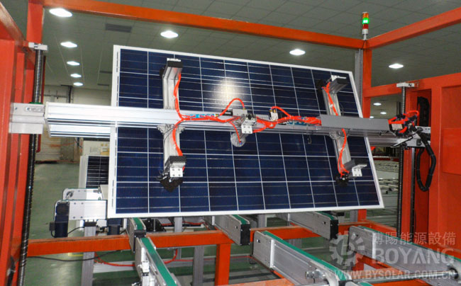 光伏組件生產線-自動翻轉人工檢查輸送機